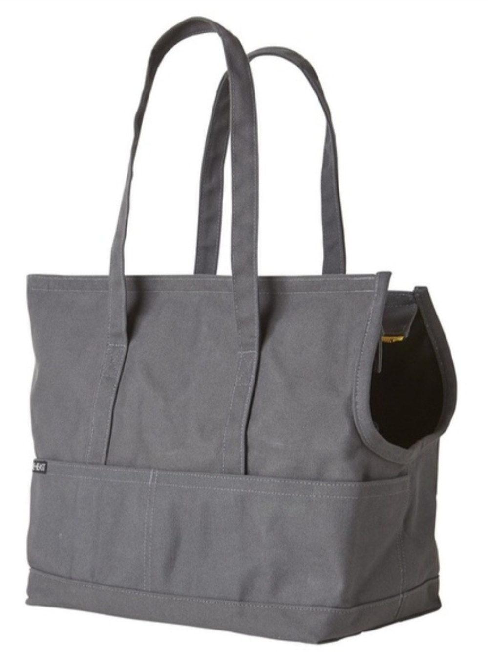 Love Thy Beast Gray Canvas Pet Tote